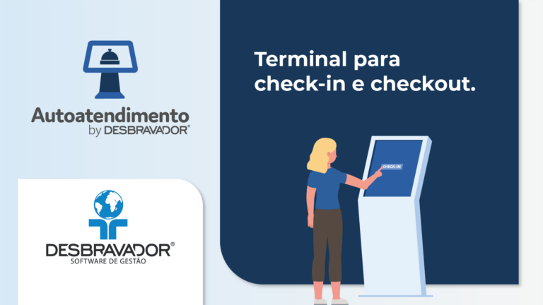 Totem de autoatendimento para hotéis, pousadas e resorts